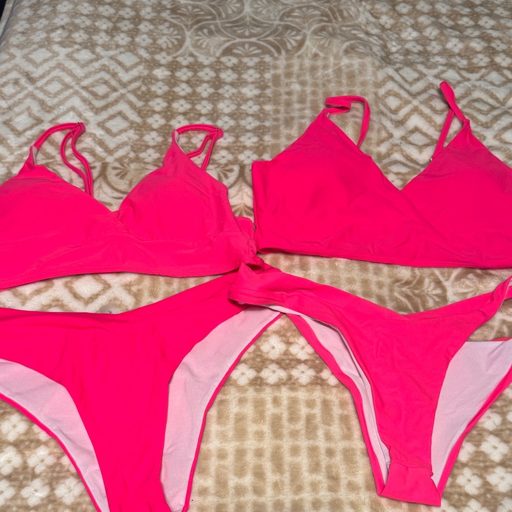 Vibrant Pink Women's Bikini Set